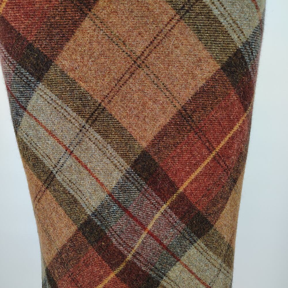Ralph Lauren Wool Plaid Midi Skirt Size 4 Fall Bias Cut Vintage Style - Picture 16 of 16